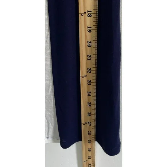 C Colorblock Relaxed Fit Tank in Cream Navy Blue Size Medium - Picture 5 of 5